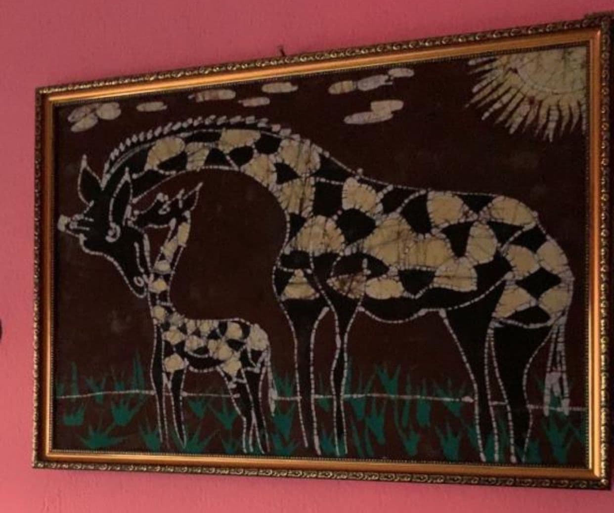Luxury textile art piece